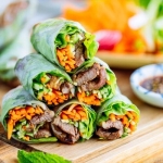 Grilled pork Spring roll